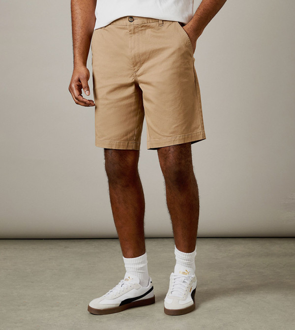 Solid Classic Chino Shorts