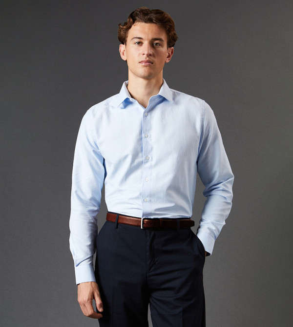 Easy Iron Slim Fit Long Sleeves Oxford Shirt