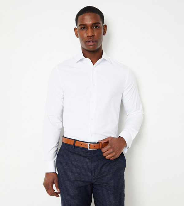 Easy Iron Double Cuff Tailored Shirt