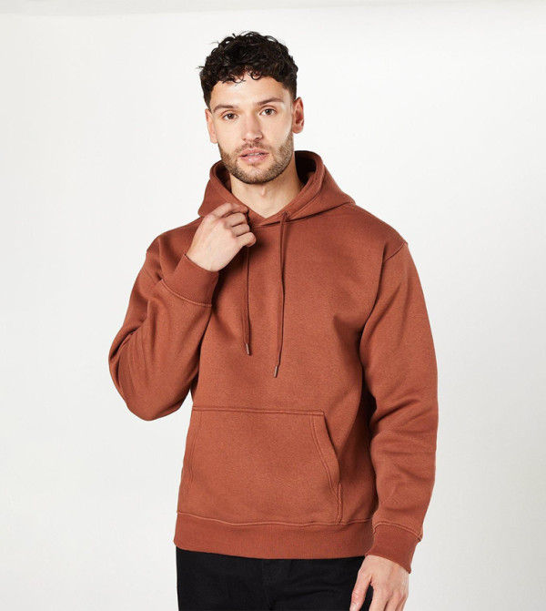 Solid Long Sleeves Hoodie
