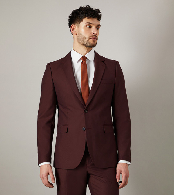 Claret Slim Fit Blazer