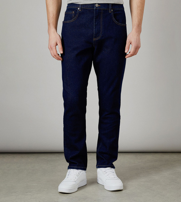 Washed Stretch Slim Fit Jeans