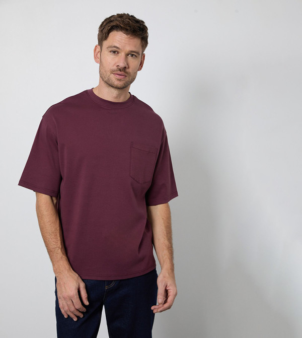Solid Crew Neck Oversized T-Shirt