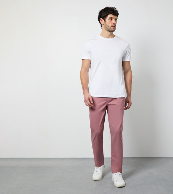 Solid Slim Fit Chinos