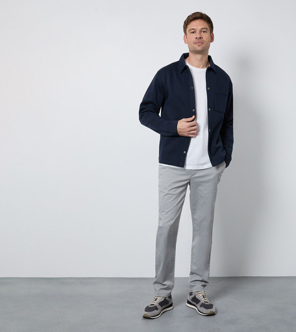 Solid Slim Fit Chino Trousers