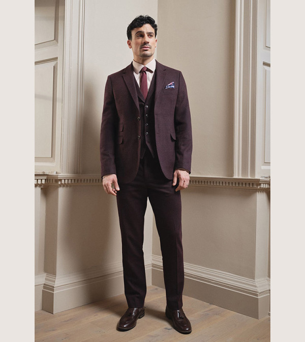 Tweed Look Tailored Fit Blazer