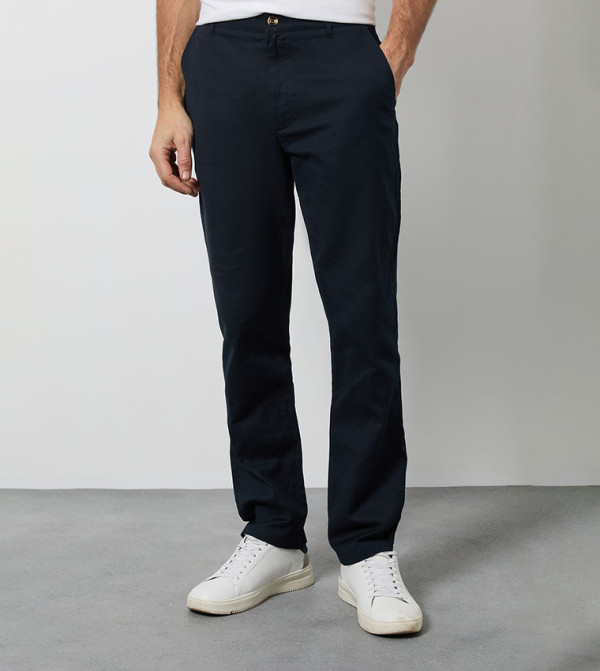 Linen Slim Fit Trousers