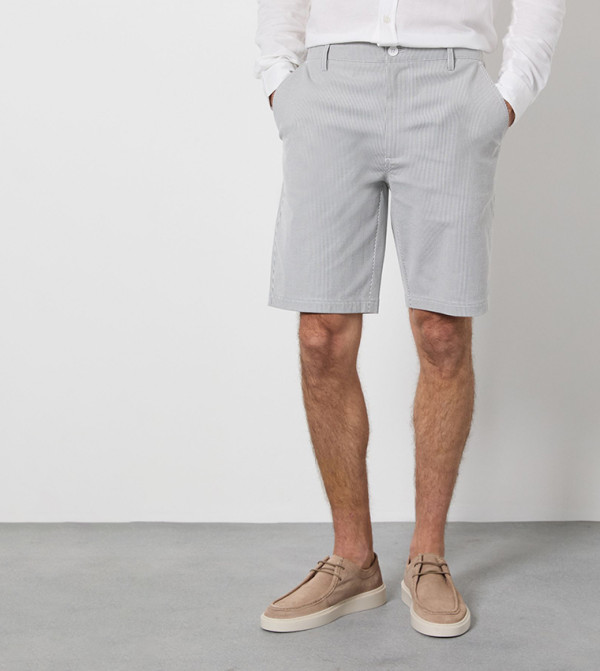 Pinstripe Chino Shorts
