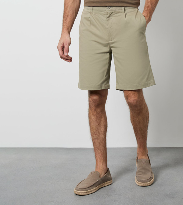 Pleated Front Smart Chino Shorts