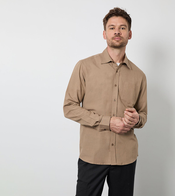 Long Sleeves Linen Shirt