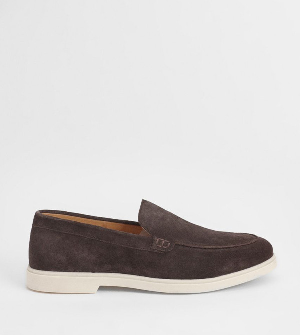 Suede Slip-On Loafers