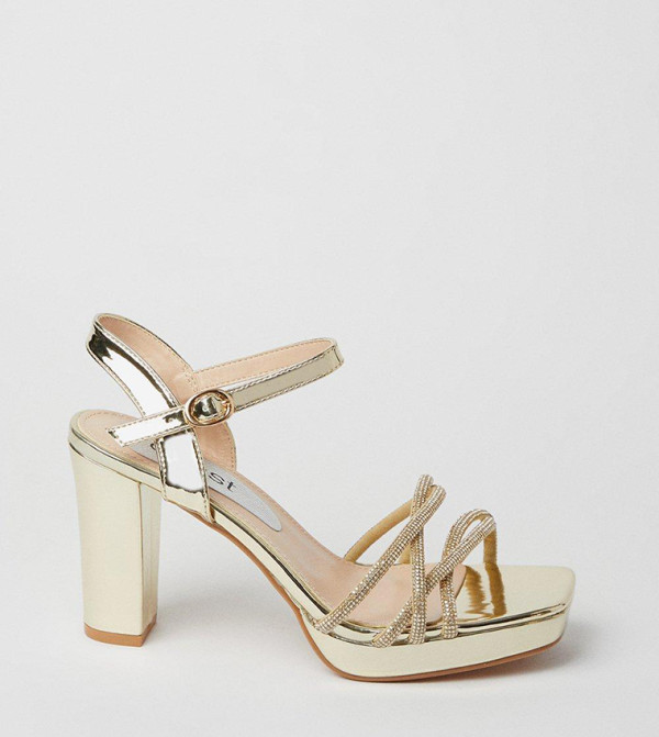 Taylor Diamante Platform Heeled Sandals