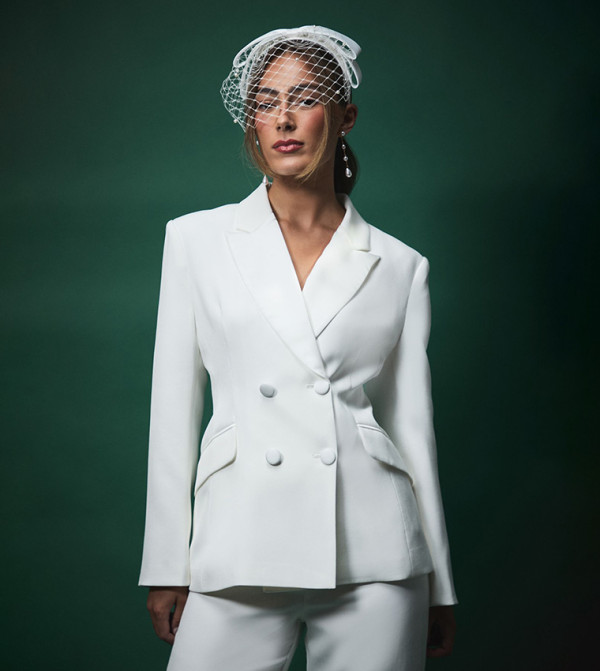 Lisa Tan Bridal Double Breasted Blazer