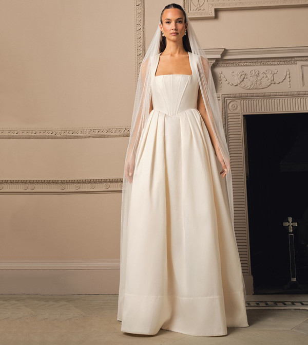 Bodice Full Skirt Maxi Wedding Dress