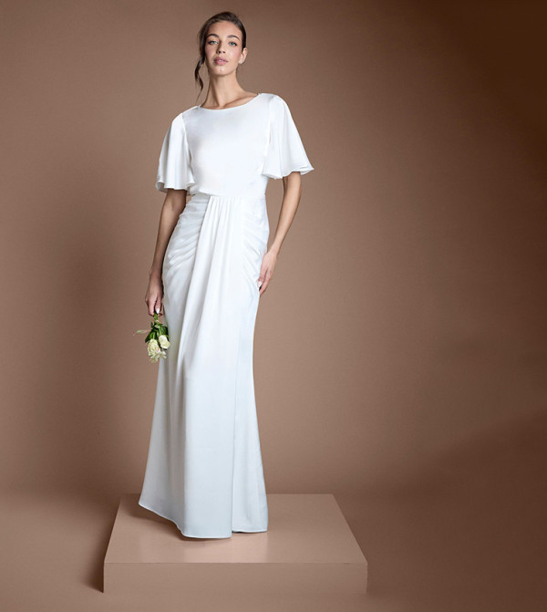 Goddess Drape Wedding Dress