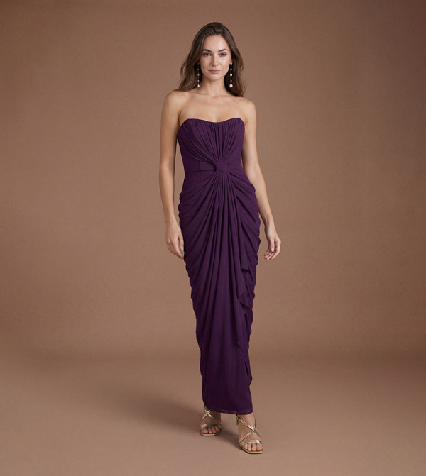Corset Detail Contour Collective Bridesmaid Dress