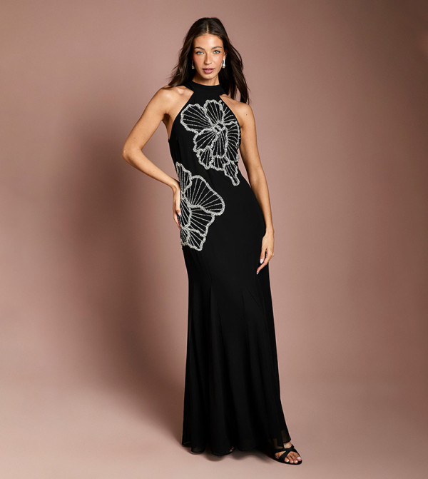 bella barnett sakina metal embellishment maxi dress Bella Barnett Sales Shop's online Bellabarnett Sakina Metal Embellishment Maxi Dress