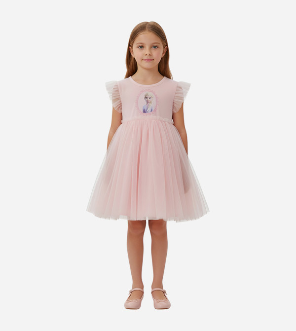 Elsa Fairytale Print Mini Dress