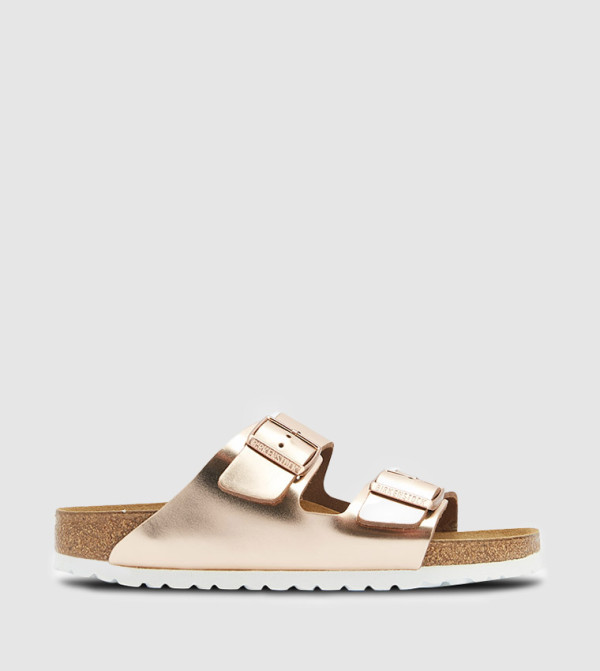 Buckle Detailed Dual Strap Sandals
