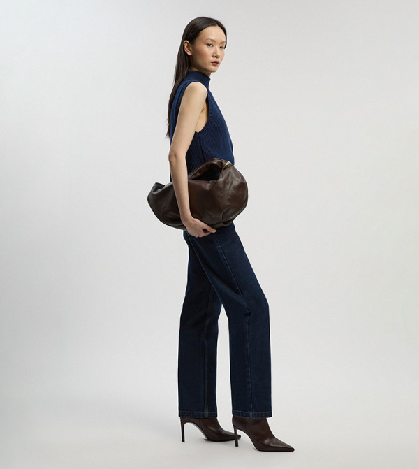 Petite High Waist Straight Fit Jeans