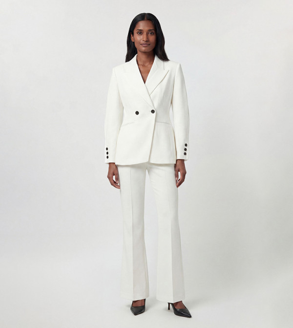 Petite Compact Stretch Sculpted Waist Tailored Blazer