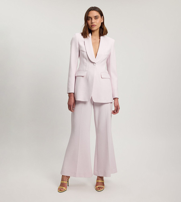 Petite Compact Stretch Single Breasted Blazer