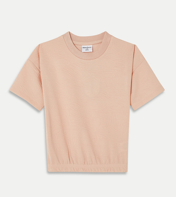 تيشيرت سادة بأكمام قصيرة