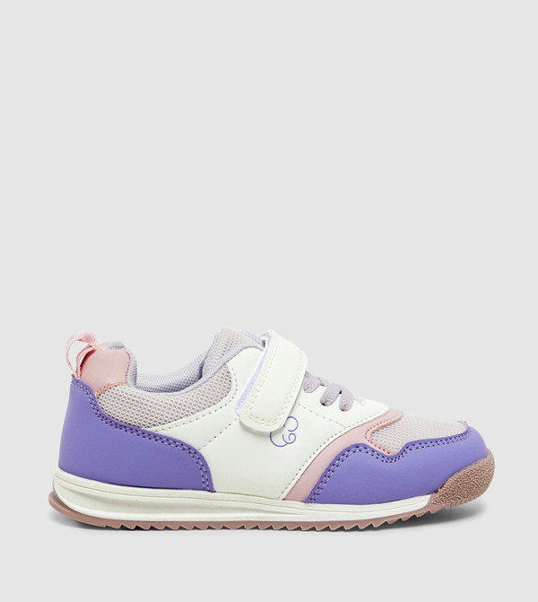 Color Block Velcro Closure Sneakers