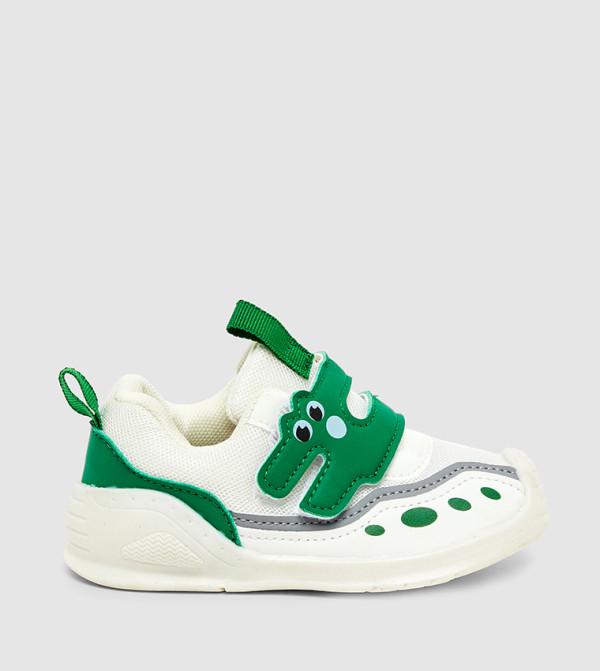 حذاء بطبعة وحزام فليكرو 