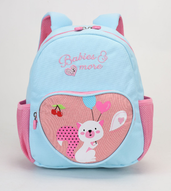 حقيبة ظهر بطبعة وجيب أمامي