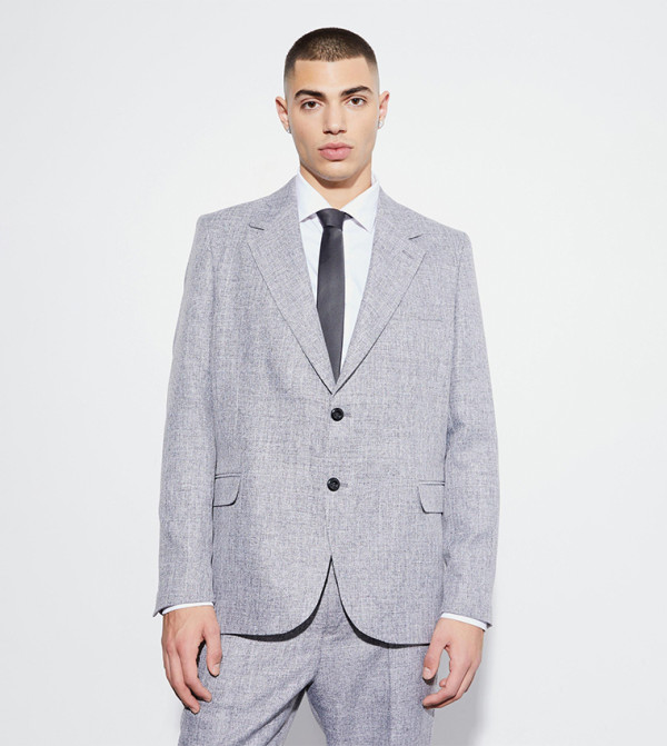 بليزر اوفرسايز بأكمام طويلة 