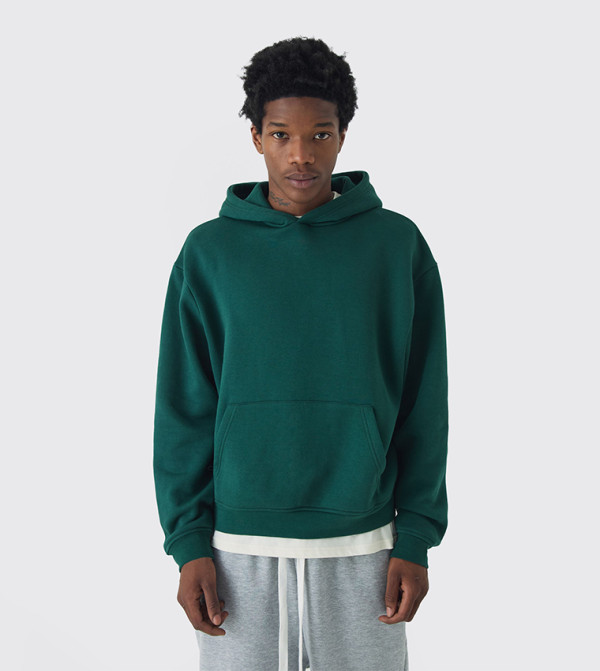 Solid Long Sleeves Oversized Hoodie