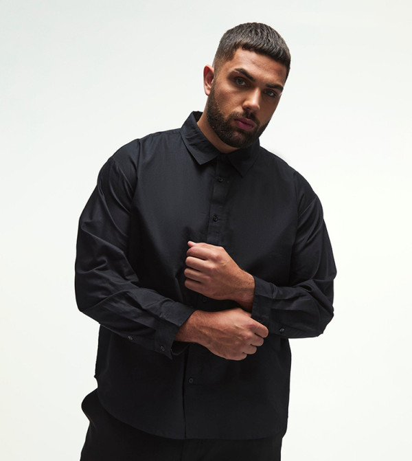 Long Sleeves Oxford Oversized Shirt