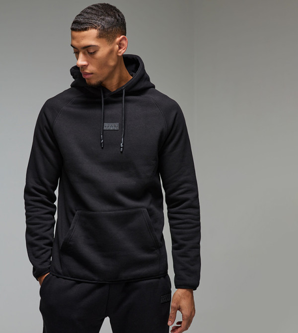 Logo Badge Long Sleeves Hoodie
