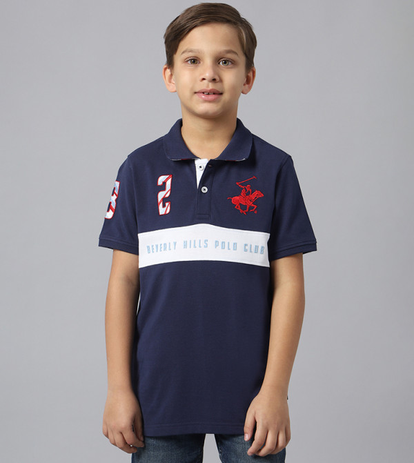 Logo Embroidered Short Sleeves Polo T-Shirt