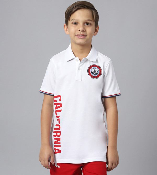 Logo Badge Short Sleeves Polo T-Shirt
