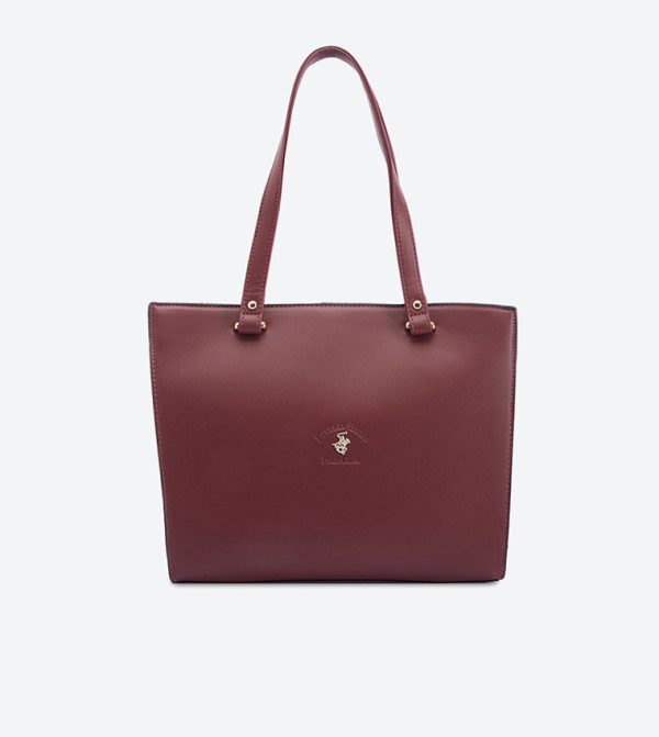 Top Zip Shoulder Bag - Maroon BP BH1451