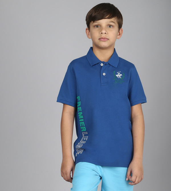 Logo Embroidered Short Sleeves Polo T-Shirt