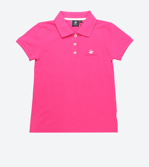 Logo Detail Short Sleeves Polo T-Shirt