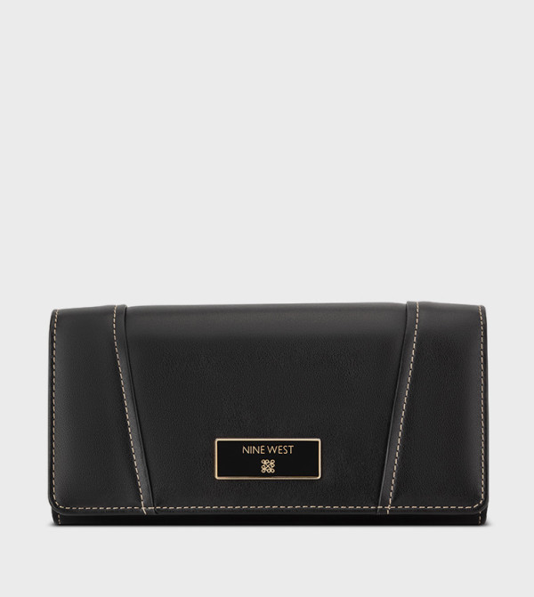 Logo Detail Flap Wallet