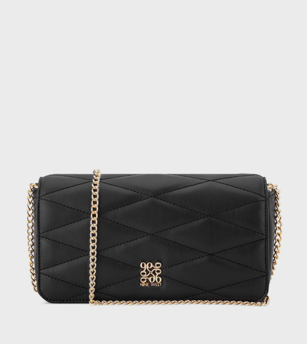 Quilted Flap Wallet with Sling