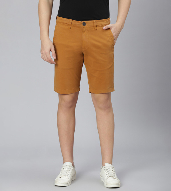 Solid Chino Shorts