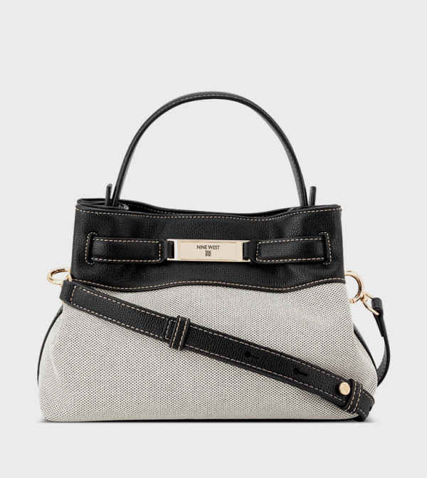 Color Block Satchel Bag