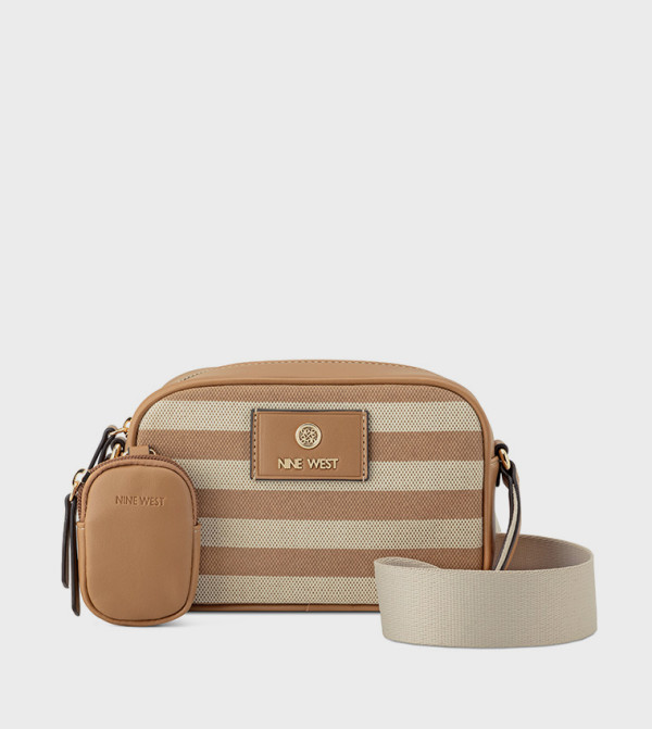 Striped Crossbody Bag