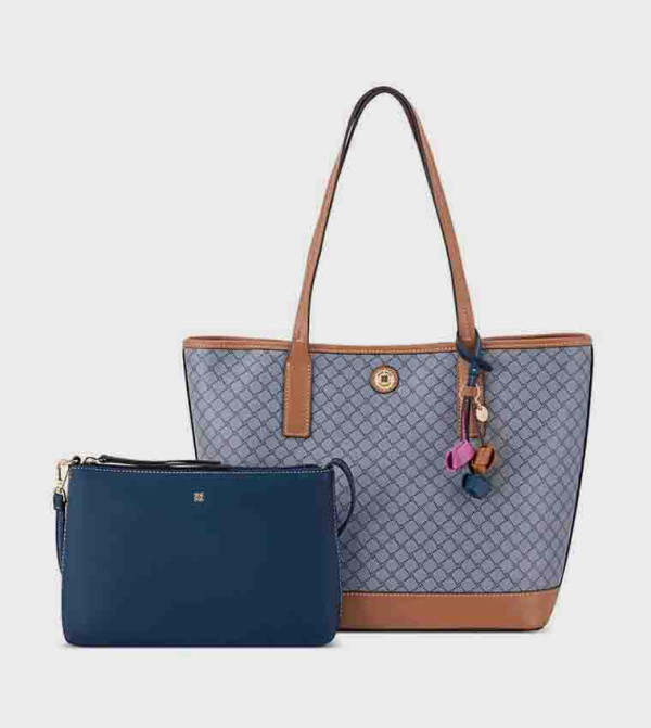 Monogram Patterned Tote Bag