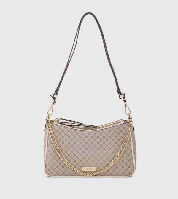 Monogram Patterned Shoulder Bag