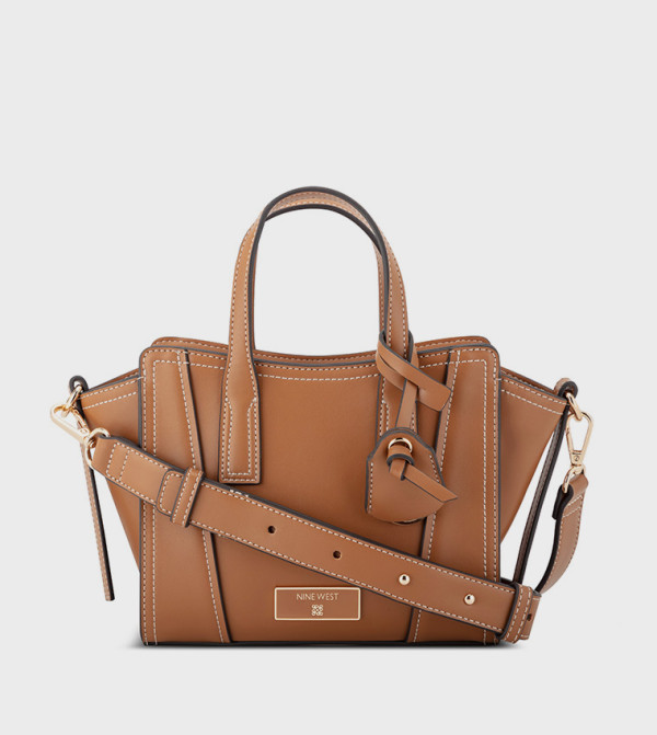Contrast Stitch Satchel Bag