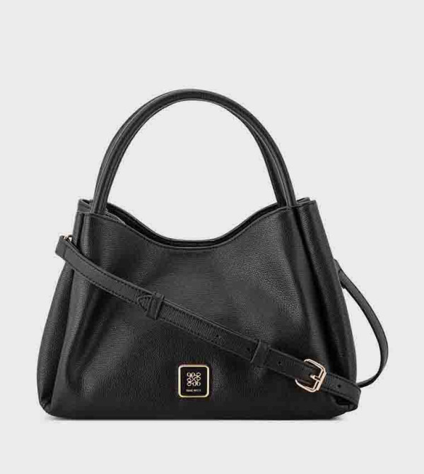 Textured Satchel Bag