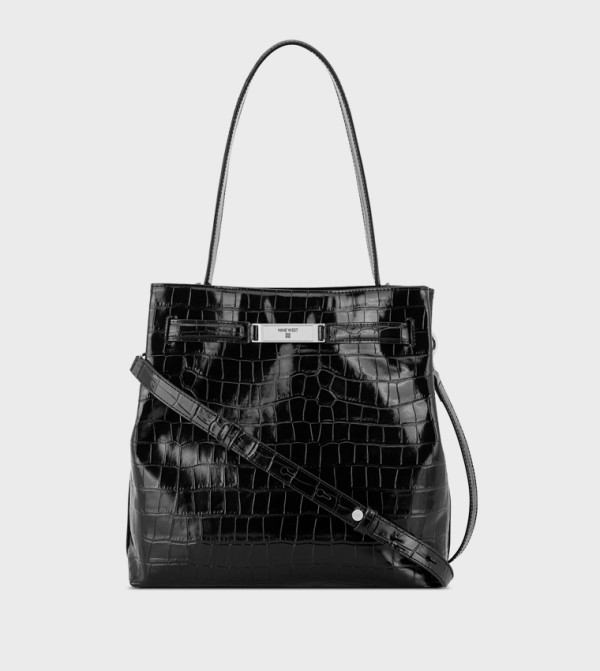 Croc Textured Handheld Bag