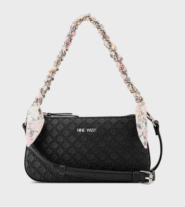 Monogram Debossed Shoulder Bag